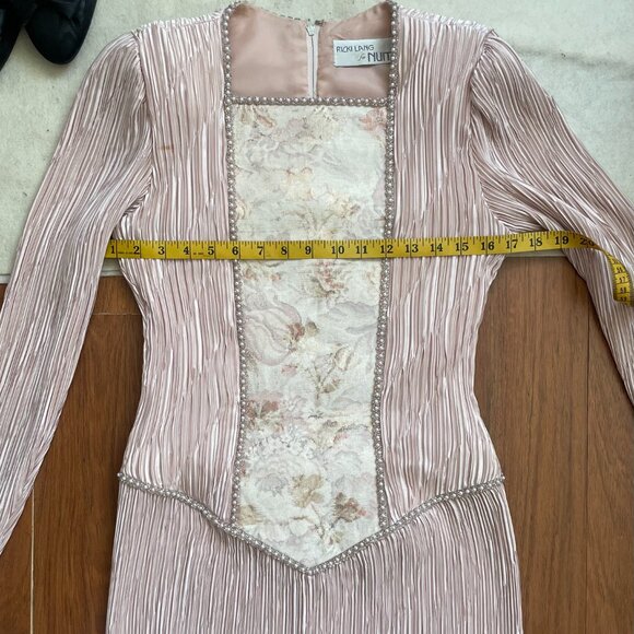 Vintage Ricki Lang for NUIT plissé pleated drop-waist fairycore dress - Picture 9 of 11